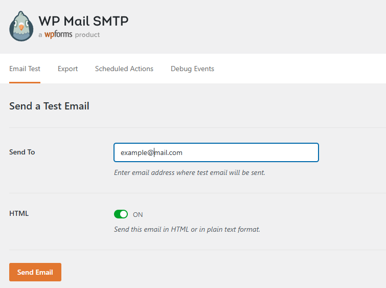 Test Send Mails using WP Mail SMTP with Brevo