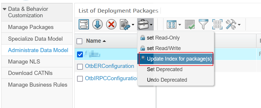 update config for package