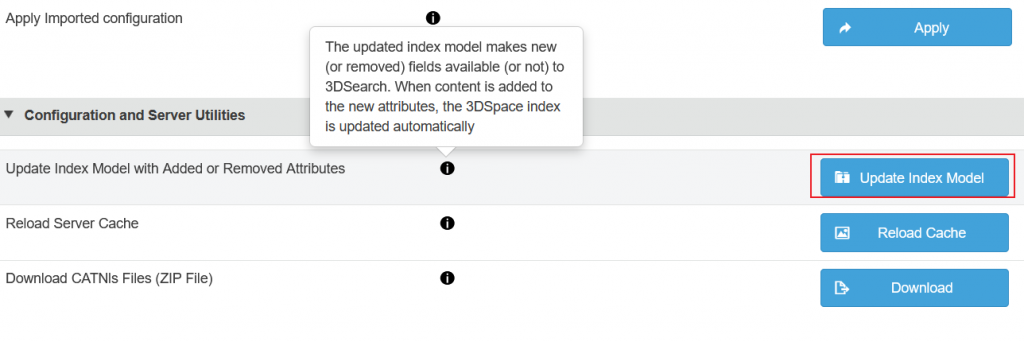update index for the new attributes