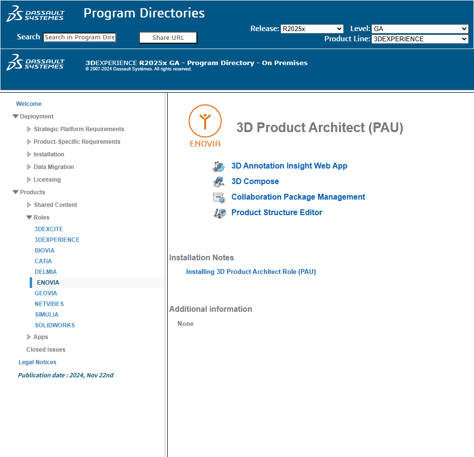 3ds Program Directory found corresponding role